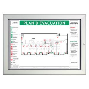 Cadre vitrine antivandale format A2