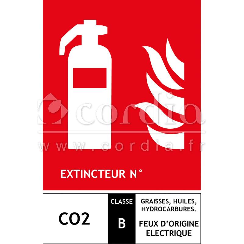 Panneau d'Extincteur - Panneau de Sécurité en Forme de «L»