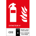 Panneau extincteur B - L.125 x H.190 mm - lot de 10