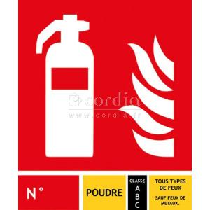 Panneau extincteur ABC - L.200 x H.240 mm - lot de 10