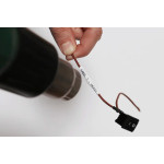 Ruban thermo pour étiqueteuse - noir sur blanc 11,2 mm