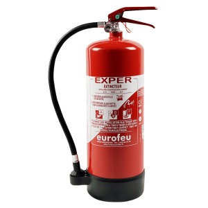 Extincteur PP EXPER 6L eau + additif sans fluor Eurofeu