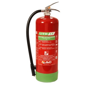 Extincteurs PP LITH-EX 9l. eau + vermiculite feu de batterie Lithium