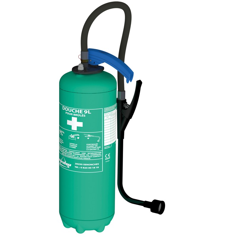 Douche portative pour brûlures 9 litres