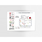 Impression plan d'évacuation sur PVC A4