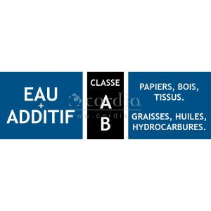 Etiquettes classe de feu AB – lot de 100