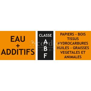 Etiquettes classe de feu ABF – lot de 10