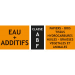 Etiquettes classe de feu ABF – lot de 10