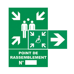 Signalisation point de rassemblement